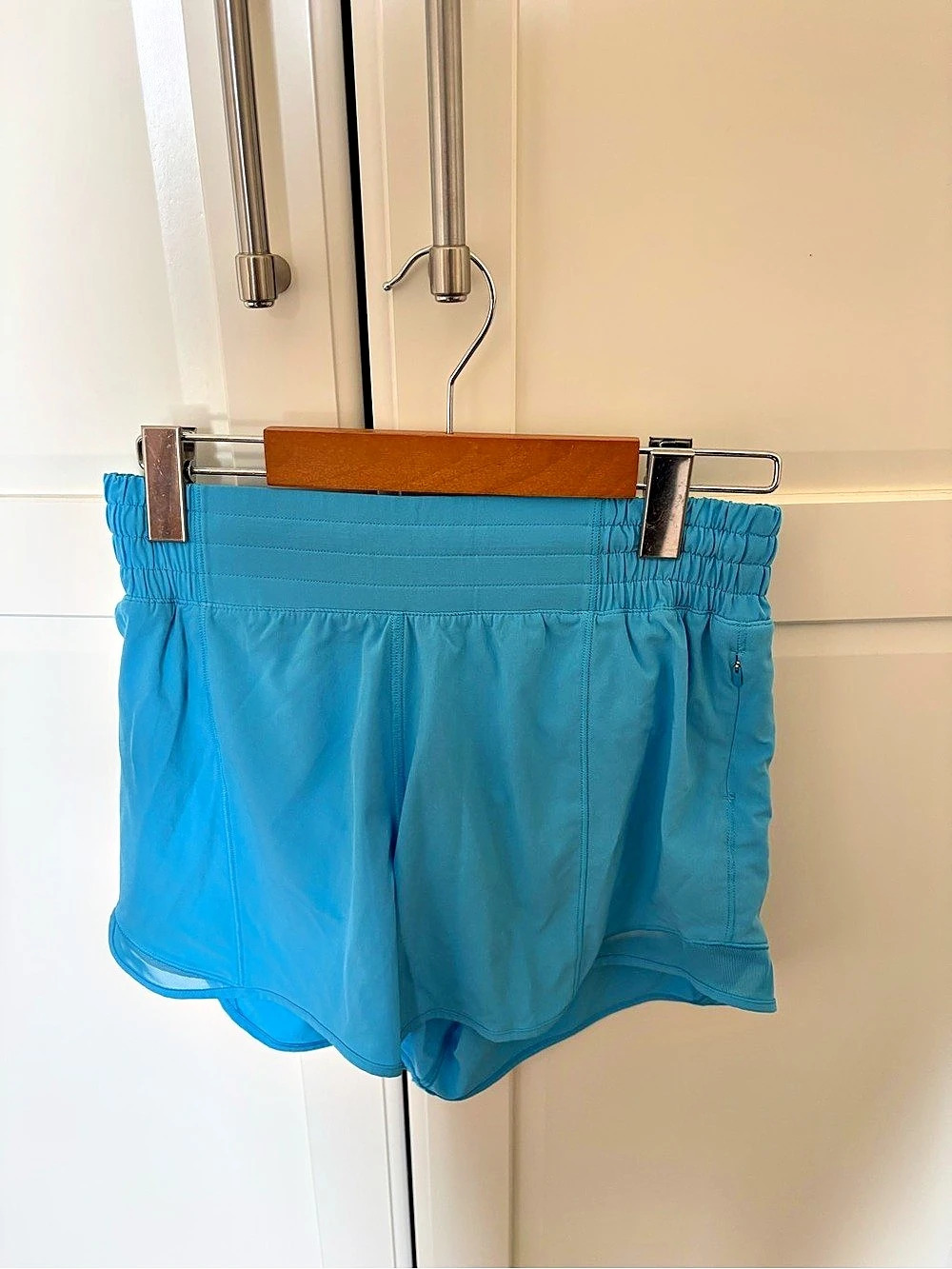 Lululemon Hotty Hot High-Rise Lined Short Blue Athletic Shorts
